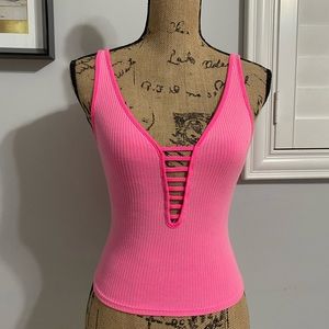 Hot pink tank top